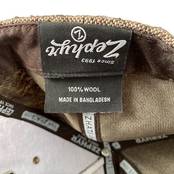 Zephyr BYU Cougars NCAA Football Dapper 5 Panel Snapback Hat Wool - Picture 9 of 9